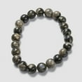 thumbnail image 1 of Natural Glaucophane Stretch Beaded Bracelets Round Inner Diameter: 2-1/8 inch(5.5cm) Beads: 8~9mm, 1 of 4