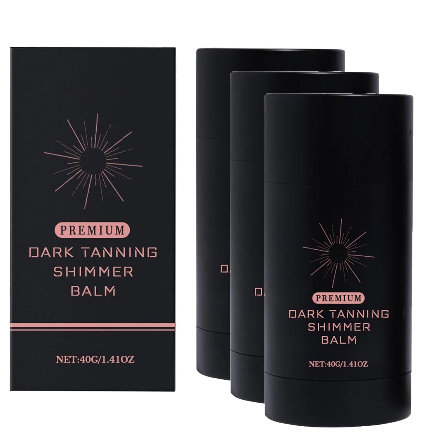 Natural Glow Body Bronzer, Shimmer Bronzing Balm, Moisturizing Fake Tan Cream, Moisturizing Formula, Long-Lasting Results, 40g, For Teens Adults Women