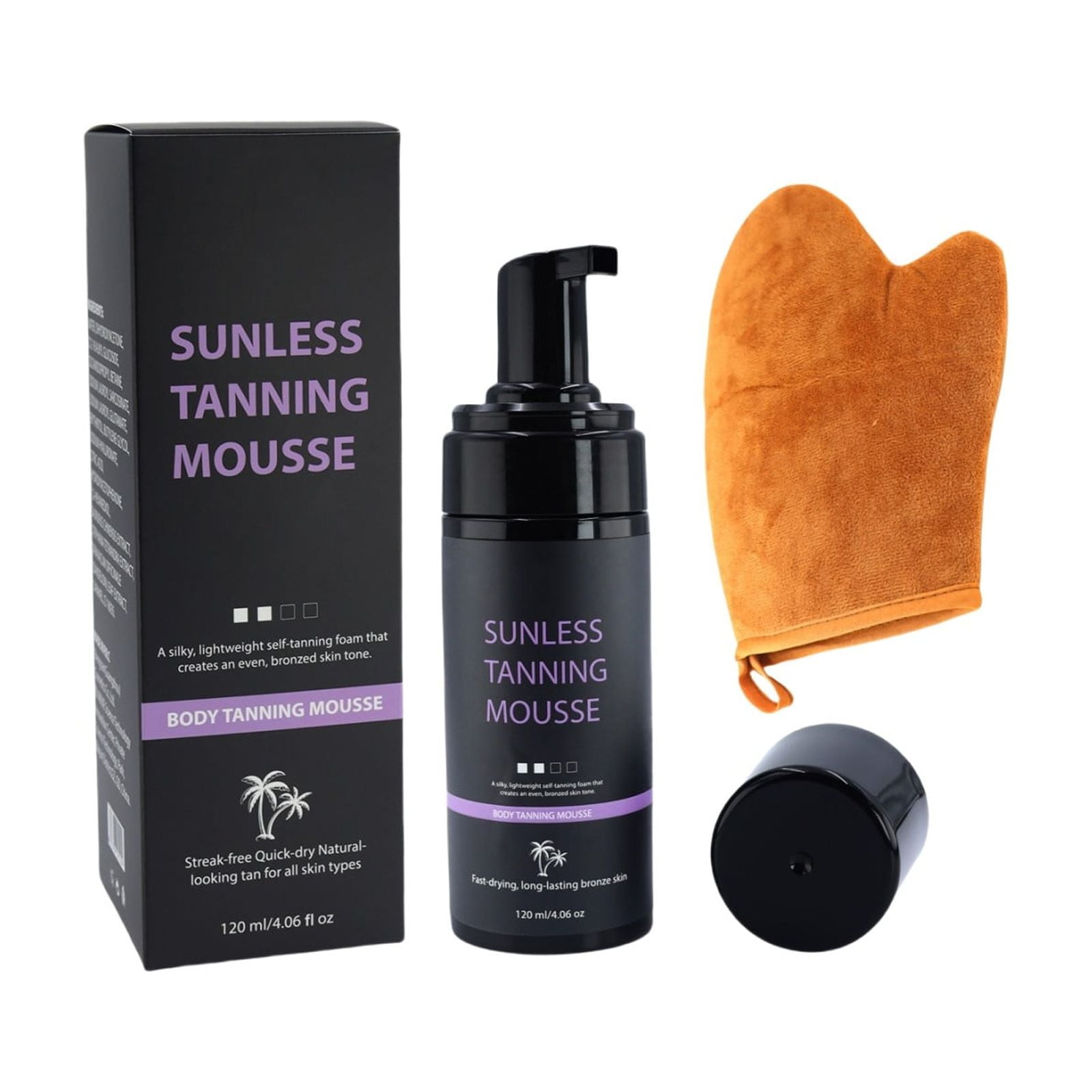 Natural Glow Body Tanning For Bronze Color Sunless Tanning Foam Body