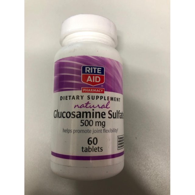 Natural Glucosamine Sulfate 500 Mg 60 Tablets Rite Aid