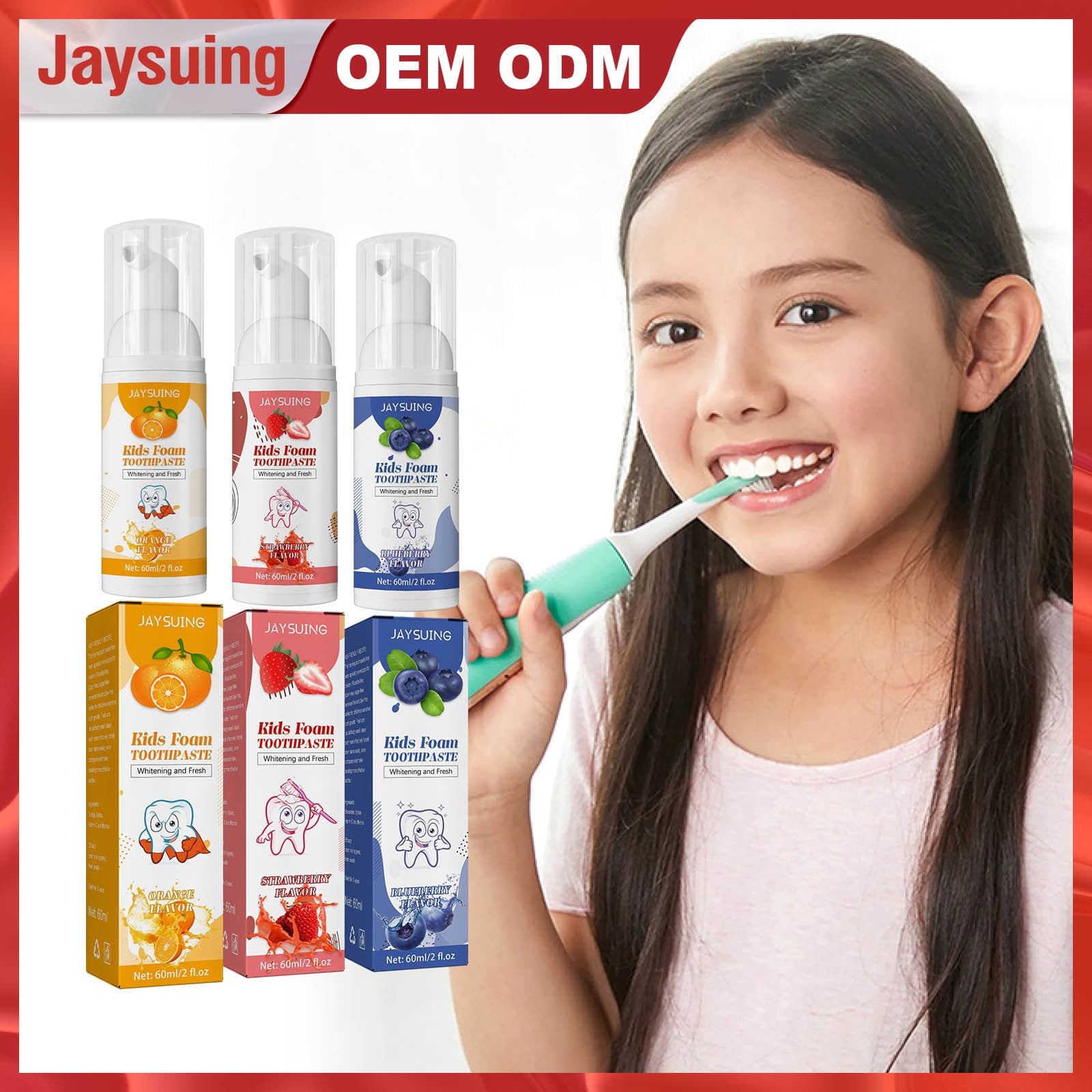 Natural Gluten Free Kids Toothpaste, Milk Teeth Protection Children's