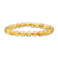 thumbnail image 1 of Natural Gold Rutilated Quartz 8mm Round Shape Smooth Cut Beads Stretchable Bracelet for Men & Women., 1 of 5