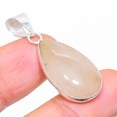 thumbnail image 1 of Natural Golden Rutile Gemstone Handmade 925 Sterling Silver Pendant 1.42", 1 of 1