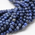 thumbnail image 1 of Natural Grade AA Dumortierite Quartz Round Bead Strands 4mm Hole: 1mm about 90pcs/strand 15.7 inch DIY, 1 of 6
