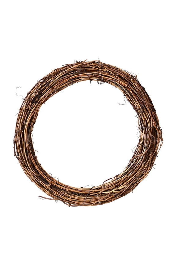Natural Grapevine Wreath Rustic Ring Wreath DIY Crafts Base for Christmas Wreath Door Garland Home Decoration Gift Hanging Decor