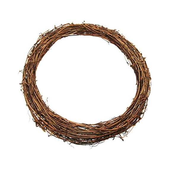 Natural Grapevine Wreath (Size unspecified) – Handwoven Rattan Bamboo Ring for DIY Door Hanging Craft