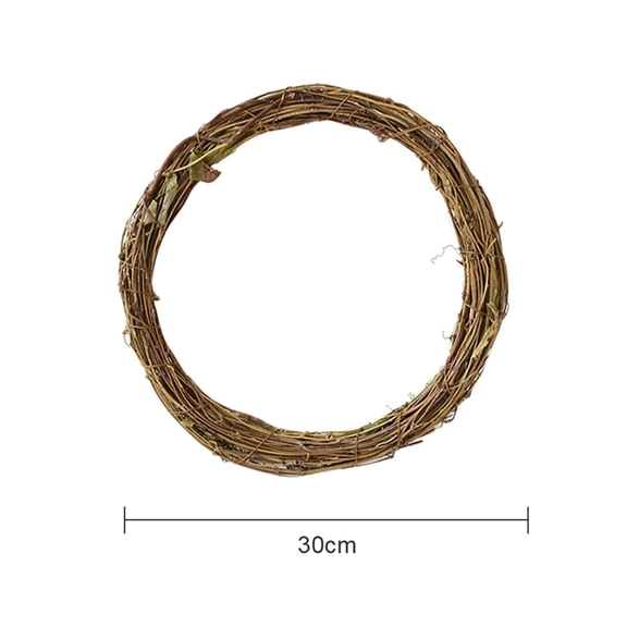 Natural Grapevine Wreaths DIY Vine Branch Wreath Christmas Craft Garland Rattan for Front Door Wall Hanging Holiday Party Decoration