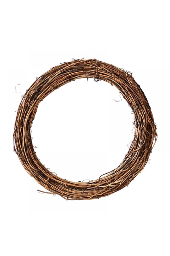 Natural Grapevine Wreaths, Wood DIY Christmas Wreath, 4-16 Inch Rattan Garland Crafts for Front Door Window Holiday Decoration