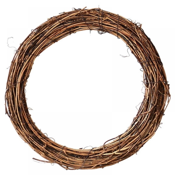 12" Natural Grapevine Wreath Rings, Rattan Vine Branch Wreath Hoop for DIY Christmas Wreath Easter Craft Holiday Party Decors