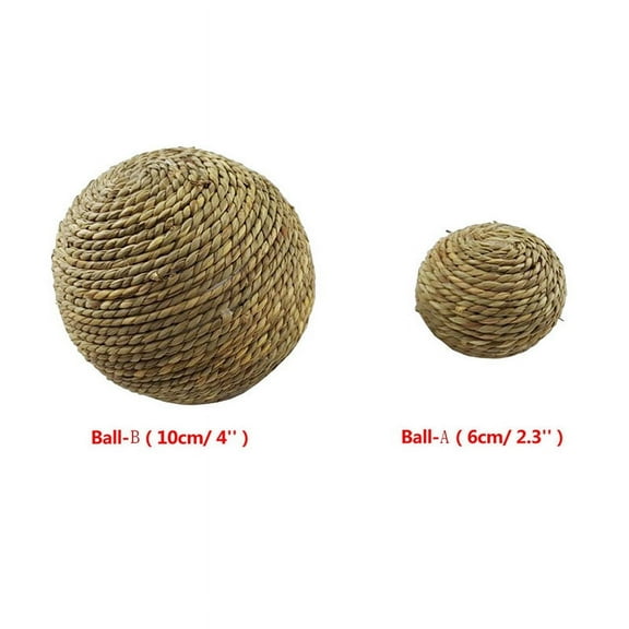 Natural Grass Ball Chew Play Toy Pet Rabbit Hamster Guinea Pig Rat Pet Toys