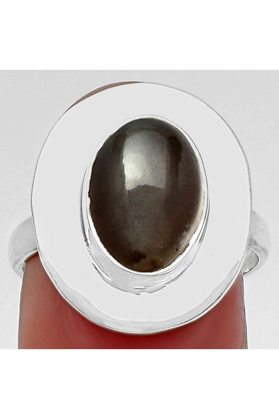 Natural Gray Moonstone 925 Sterling Silver Ring s.7.5 Jewelry R-1082 SDR160210
