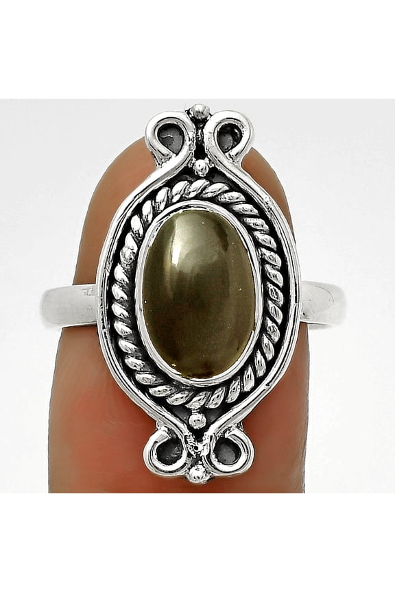 Natural Gray Moonstone 925 Sterling Silver Ring s.8.5 Jewelry R-1108 SDR170734