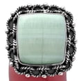 thumbnail image 1 of Natural Green Aragonite 925 Sterling Silver Ring s.9 Jewelry R-1266 SDR223772, 1 of 5