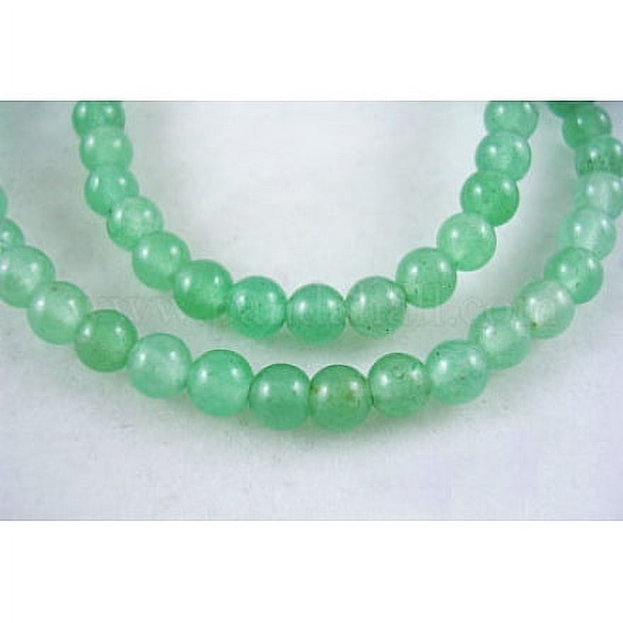Natural Green Aventurine Beads Strands Round 4mm Hole: 0.8mm about 92pcs/strand 14.3 inch 10Strand