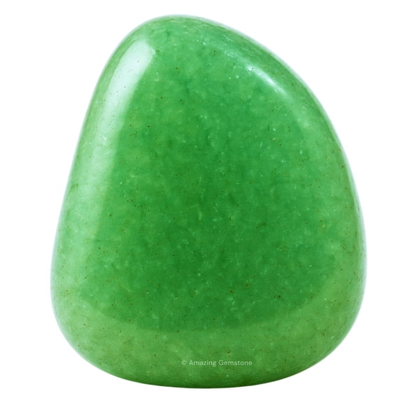 Natural Green Aventurine Tumbled Stones Polished Crystals for Dcor & Collection (1 Piece)