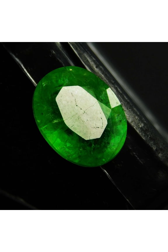 Natural Green Colombian Emerald Oval Cut 6 Ct Ring Size CERTIFIED Loose Gemstone