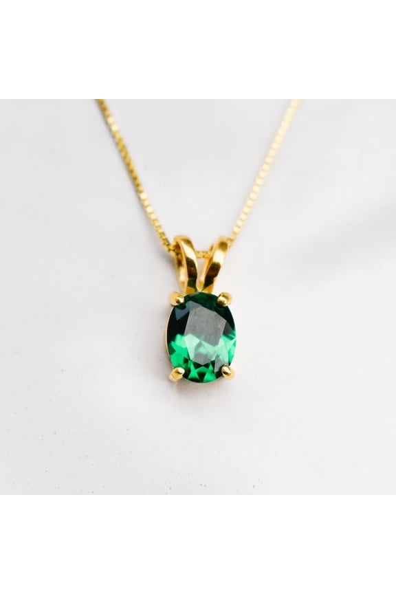 Natural Green Emerald Pendant Silver Pendant Handmade Pendant may birthstone emerald jewelry locket chain Promise Pendant