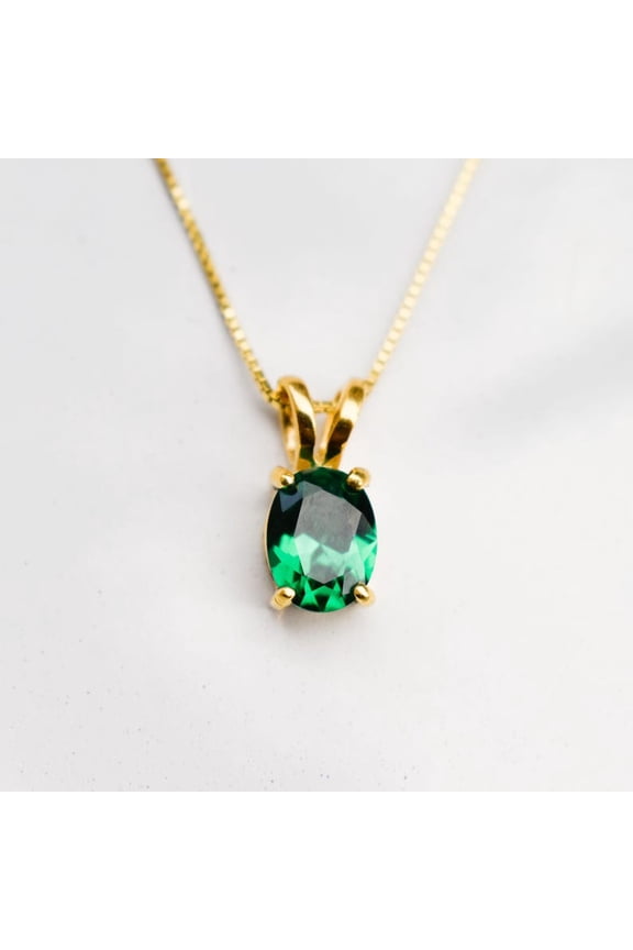 Natural Green Emerald Pendant Silver Pendant Handmade Pendant may birthstone emerald jewelry locket chain Promise Pendant