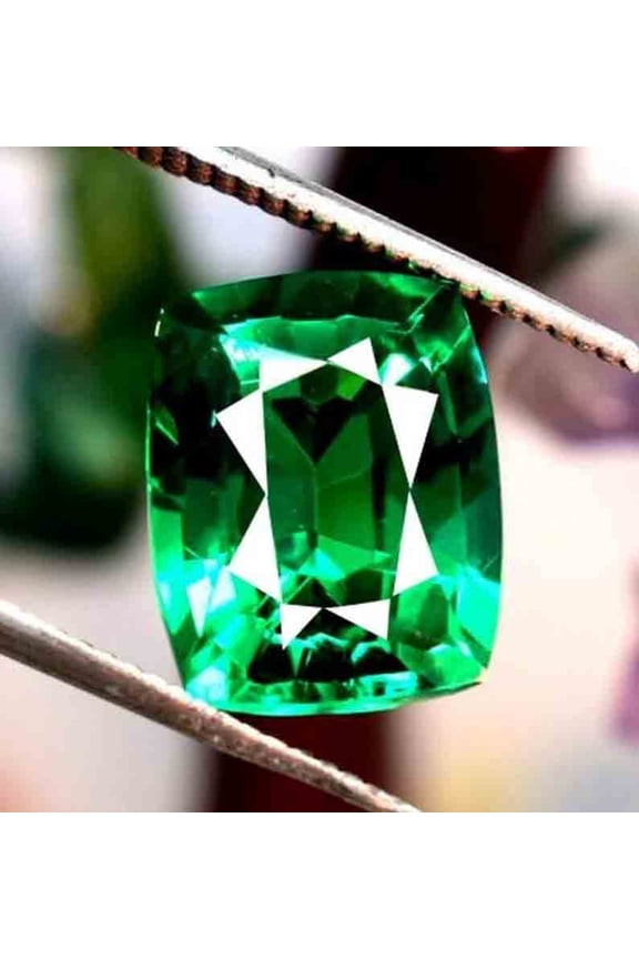 Natural Green Garnet 10Ct Cushion Shape Pendant Size Jewellery Making Loose Certified Gemstones