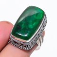 thumbnail image 1 of Natural Green Labradorite Gemstone 925 Sterling Silver Jewelry Ring Size 8, 1 of 1