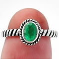 thumbnail image 1 of Natural Green Onyx 925 Sterling Silver Ring s.8 Jewelry DGR1134_F_8 R-1045, 1 of 7