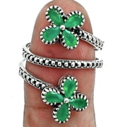 Natural Green Onyx 925 Sterling Silver Ring s.8 Jewelry R-1736 AGR1030_A_8