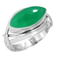 thumbnail image 1 of Natural Green Onyx Ring 925 Sterling Silver Handmade Jewelry, 1 of 5