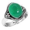 thumbnail image 1 of Natural Green Onyx Women Jewelry 925 Sterling Silver Ring, 1 of 5