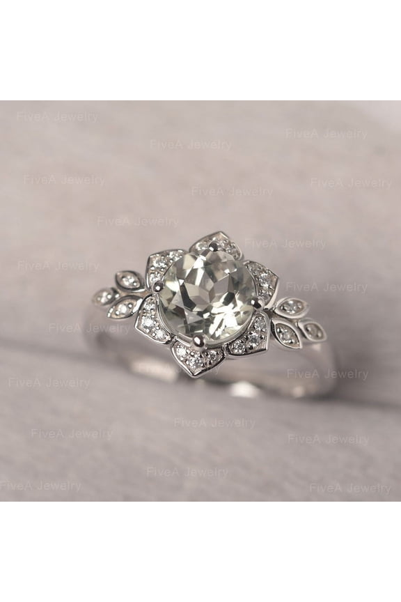 Natural Green Peridot 925 Sterling Silver Ring, Gift for Her, Pukharaj Ring, Birthstone Rings for Women, Gift For Her