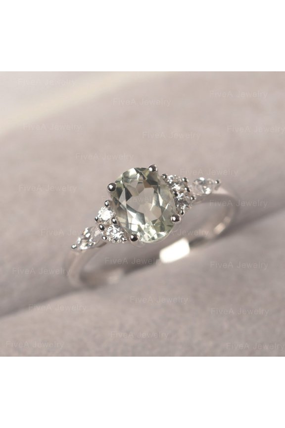 Natural Green Peridot 925 Sterling Silver Ring, Gift for Her, Pukharaj Ring, Birthstone Rings for Women, Gift For Her