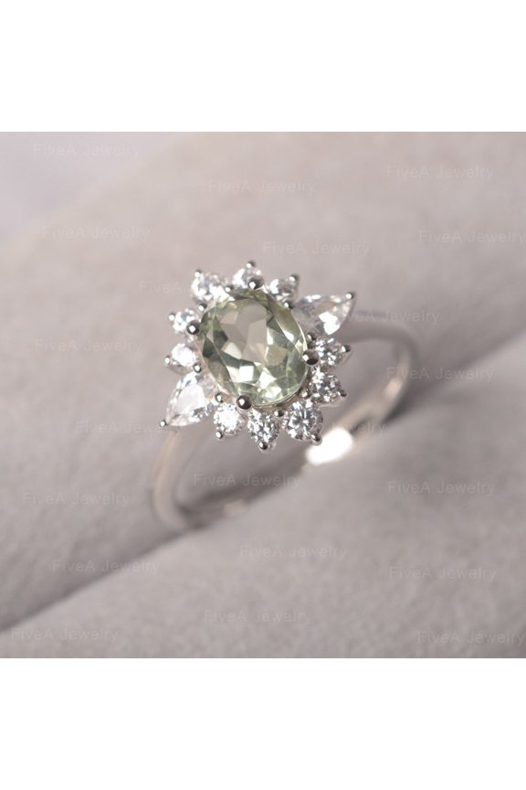 Natural Green Peridot 925 Sterling Silver Ring, Gift for Her, Pukharaj Ring, Birthstone Rings for Women, Gift For Her