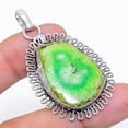thumbnail image 1 of Natural Green Solar Quartz Gemstone 925 Sterling Silver Pendant 1.97", 1 of 1