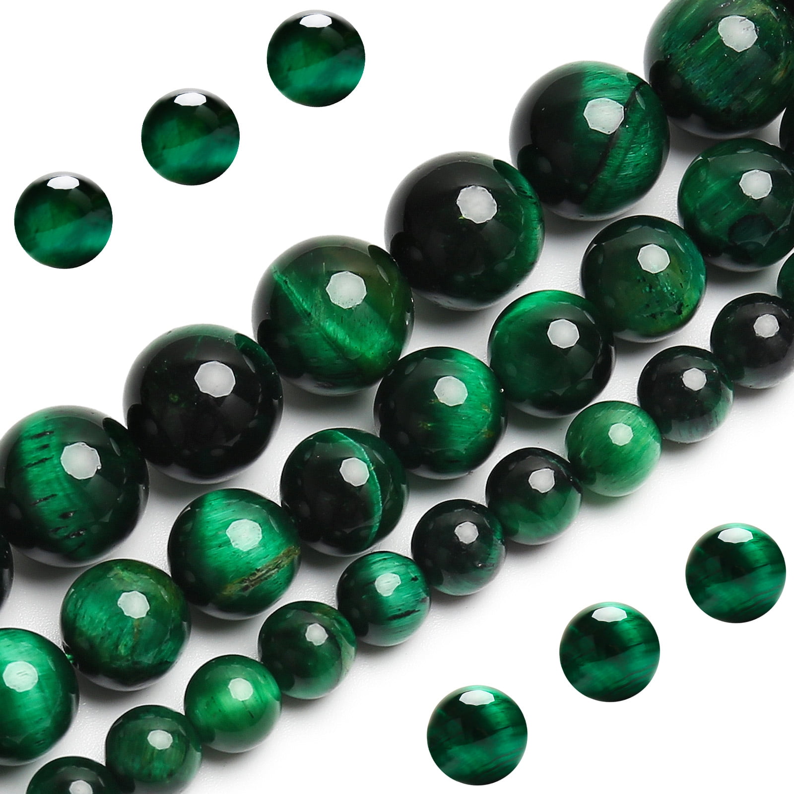 Malachite Loose Beads Green Stone Gemstone Bracelet Spacers