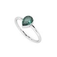 thumbnail image 1 of Natural Green Tourmaline Pear Shape Rings in Sterling Silver for Women, October Birthstone Jewelry for Her Birthday, Wedding Anniversary, Christmas, Mothers Day, 1 of 8