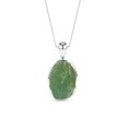 thumbnail image 1 of Natural Green Tourmaline Rough Shape Pendant Necklace in Sterling Silver for Women with 18" Adj. Chain, October Birthstone Jewelry for Her Birthday, Wedding Anniversary, Christmas, Mothers Day, 1 of 1