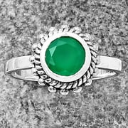 Natural Green onyx 925 Sterling Silver Ring size 7-9 Jewelry R-1245 DGR1111_A_7.5 R-1245 With Jewelry Gift Box