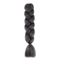 thumbnail image 1 of Natural Grey Braiding Hair Extensions High Temperature Fiber Jumbo Braiding Hair Extensions One Pack Black Braiding Hair(1pc-24 Inch), 1 of 5