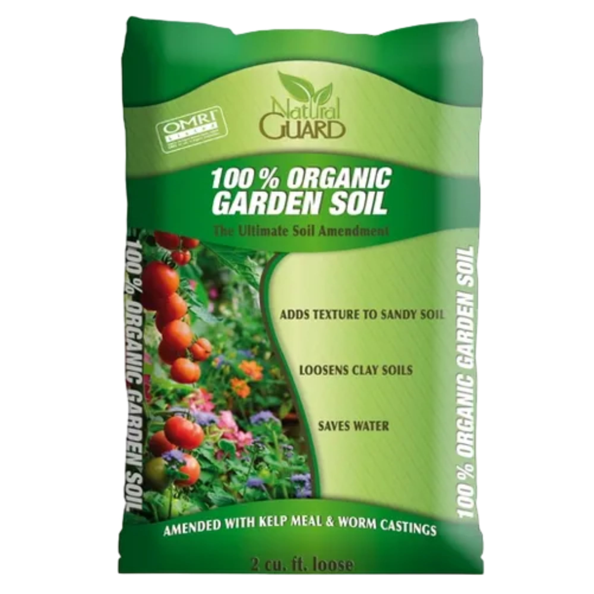 Natural Guard OMRI Listed 100 Organic Loose Fill Garden Soil, 2 cu ft