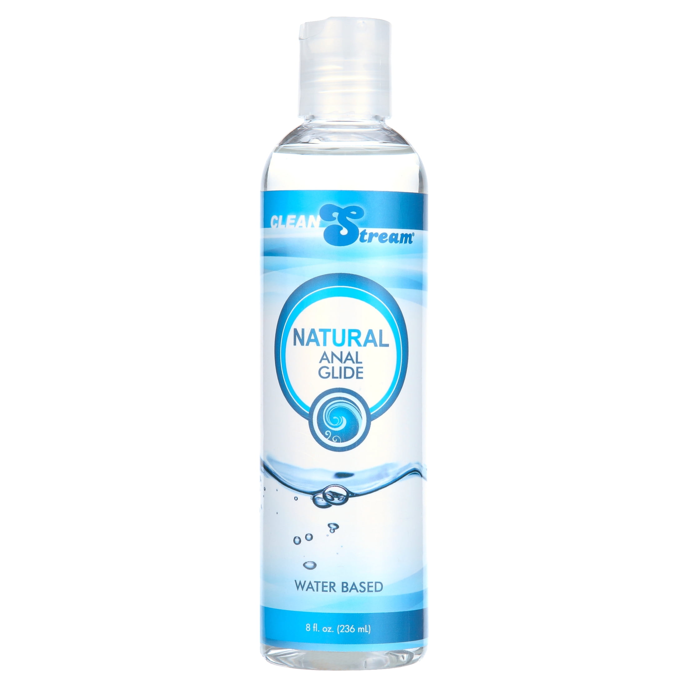PASSION LUBES Natural H2O-Based Anal Lube - 8 Oz.