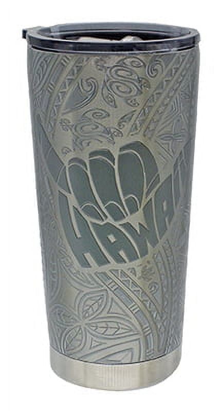 Natural HI Tumbler Stainless Steel 20 oz Shaka Tribal