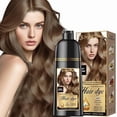 thumbnail image 1 of Hair Dye Shampoo 3-in-1 with Natural Ingredients Semi-Permanent Gray Hair Coverage, Color Depositing Shampoo for Women & Men, Vegan, Ammonia-Free (Light Brown), 1 of 7