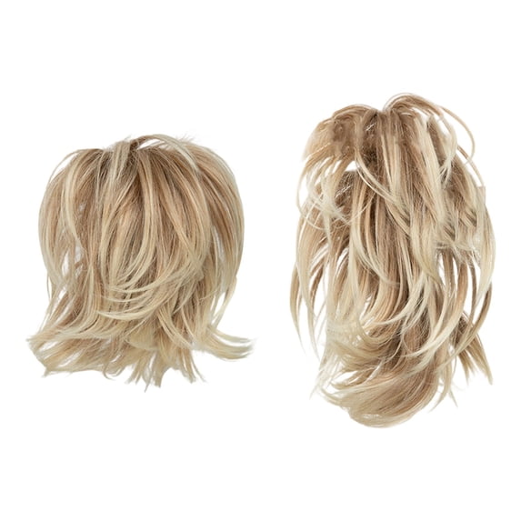 Natural Hair & Extensions Messy Bun Hair Piece with Bendable Wire 8 Inch Clip for Women—Versatile Ponytail Extension and Clip-In Hairpiece for and Easy Updo