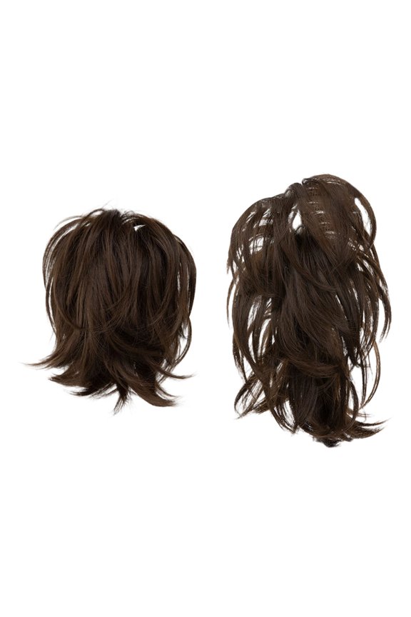 Natural Hair & Extensions Messy Bun Hair Piece with Bendable Wire Clip for Women 8 Inch Clip-In Ponytail Extension Lightweight Natural Looking Bun & Ponytail Enhancer for Everyday Use