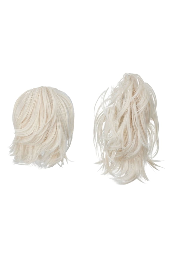 Natural Hair & Extensions Messy Bun Hair Piece With Bendable Wire Clip For Women 8 Inch Clip For Easy Updo And Ponytail Extension