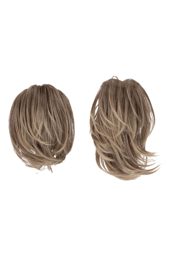 Natural Hair & Extensions Messy Bun Hair Piece with Bendable Wire 8 Inch Clip for Women for Loose Day-to-Night Hairstyles and Ponytail Enhancements