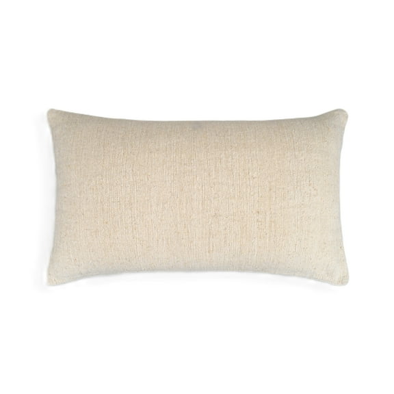Natural Harmony Solid Color Cotton Nettle Lumbar Pillow Cover