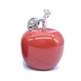 thumbnail image 1 of Natural Healing Crystal Apple Statue - Festive Christmas Decor, Home Gift, 1 of 8