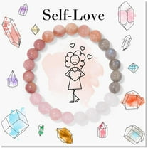 Natural Healing Crystal Bracelet for Wome Anxierty Protection Bracelet Good Luck Jewelry Gift