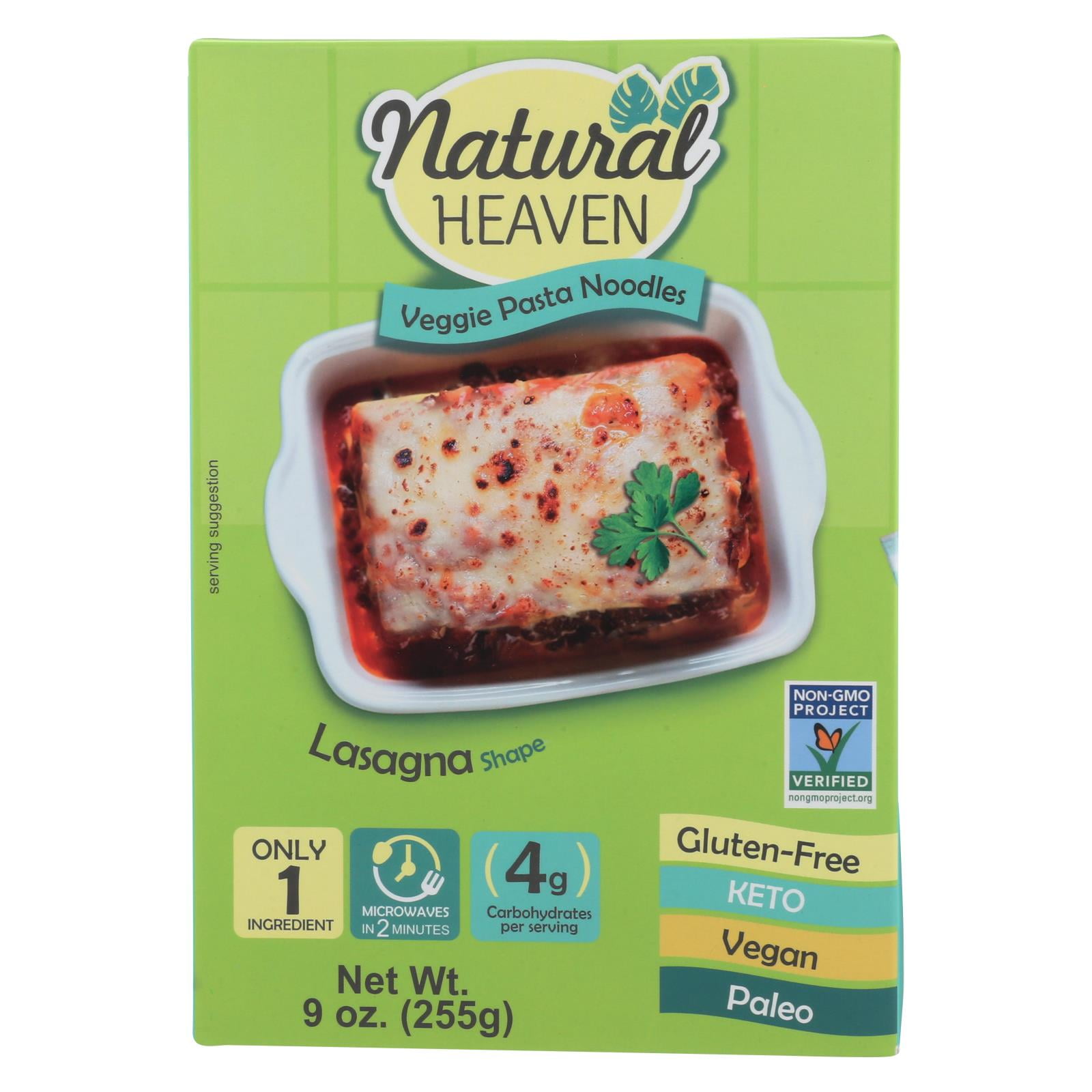 Natural Heaven Hearts of Palm Lasagna Pasta GlutenFree 4g of Carbs