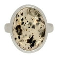 thumbnail image 1 of Natural Hematite In Quartz 925 Sterling Silver Ring Jewelry s.6 ALLR-25966, 1 of 1